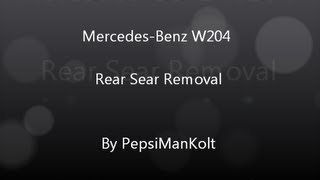 MercedesBenz CClass W204 Rear Seat Removal [upl. by Eelanna]