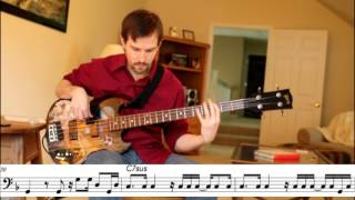 Marvin Gaye  Mercy Mercy Me Bob Babbitt  Bass Transcription [upl. by Esekram]