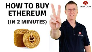 How to Buy Ethereum in 2 minutes  2024 Updated [upl. by Lleval88]