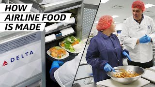 How Airplane Food Is Made to Be Served at 30000 Feet — How To Make It [upl. by Atteloj780]