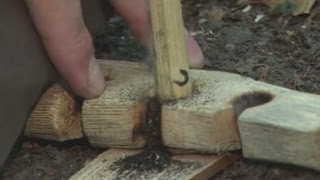 How To Make A Fire Using Sticks [upl. by Haff]