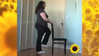 Standing Exercises With Chair for Balance amp Range of Motion [upl. by Hanafee]