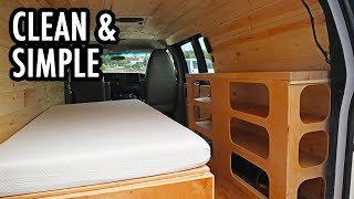 A Clean and Simple Cargo Van Camper BuildConversion Chevy Express [upl. by Caressa]