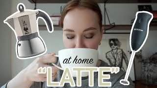 HOW TO MAKE A quotLATTEquot AT HOME moka pot  frother [upl. by Aihseuqal]