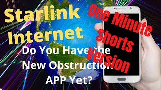 Starlink Internet Obstruction App preview video shorts [upl. by Akcemat828]