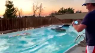 CNN Pool Water Reacts to Earthquake [upl. by Mcnair665]