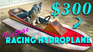 1950s DIY RACE BOAT Project Introducing Mini Max 3point Hydroplane [upl. by Leslie]