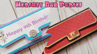 How to make hershey bar purses  embossed [upl. by Banna]