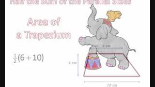 Area of a Trapezium  Pop Goes The Weasel [upl. by Llednik]