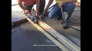 How to Saw Cut Concrete [upl. by Lightfoot]