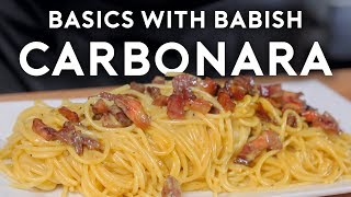 Carbonara  Basics with Babish [upl. by Airamalegna]