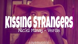 Nicki Minaj  Kissing Strangers Verse  Lyrics [upl. by Adnak]