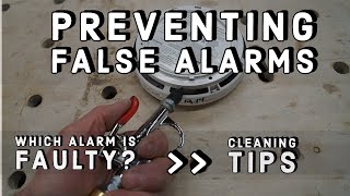 Cleaning Smoke Alarms  Identifying a BAD Detector  Preventing False Alarms [upl. by Inalel919]