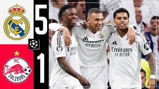 HIGHLIGHTS  Real Madrid 51 Salzburg  Champions League [upl. by Ahsuas351]