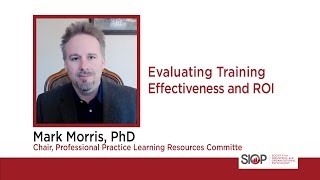 Evaluating Training Effectiveness and ROI [upl. by Novehs]