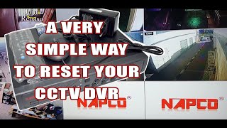 HOW TO FACTORY RESET DVR CCTV [upl. by Novad]