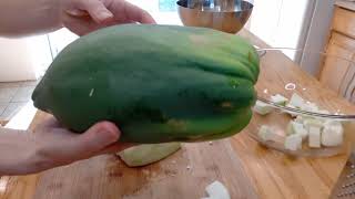 How to Eat and Freeze Green Papayas [upl. by Uriah]