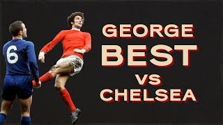 George Best vs Chelsea  196970  Highlights [upl. by Aicercul]