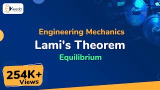 Lamis Theorem  Equilibrium  Engineering Mechanics [upl. by Ailuj]