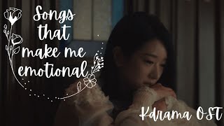 Songs That Make Me Emotional  Kdrama Ost Playlist [upl. by Nolrah8]