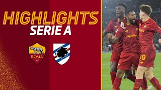 Roma 30 Sampdoria  Serie A Highlights 202223 [upl. by Yebloc]