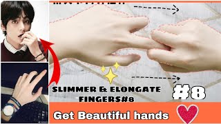 Exercises Fingers  How to ELONGATE and SLIM your fingers  beautiful hands [upl. by Assirram793]