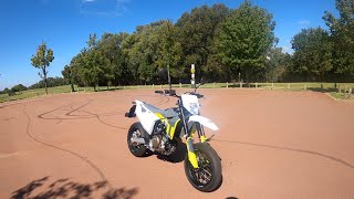 2021 Husqvarna 701 SM Supermoto  Detailed Review [upl. by Ahsaetal]