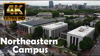 Northeastern University  4K Campus Drone Tour [upl. by Ahsitruc]