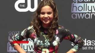 Bailee Madison Gorgeous in Floral Dress 2013 Young Hollywood Awards Arrivals [upl. by Alston]