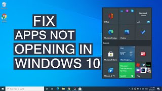 How To Fix Windows 10 Apps Not Opening  Solve Apps Problems [upl. by Sussman929]