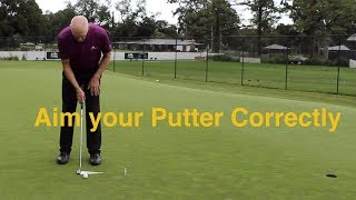 Aiming your Putter Face [upl. by Anitsrhc]