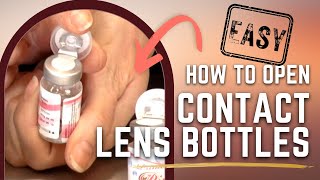 How to Open Contact Lens Bottles  DoctoredLockscom [upl. by Korwun]