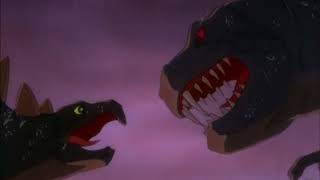 Disneys Fantasia 1940 TRex vs Stegosaurus Dinosaur Battle [upl. by Mayda]