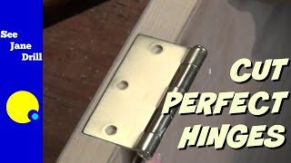 How to Cut Perfect Door Hinges [upl. by Ketty]