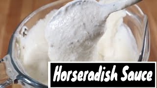 How to make an easy creamy horseradish sauce [upl. by Lirpa90]