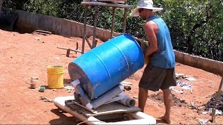 DIY Manual Concrete Mixer [upl. by Noswal383]