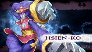 Darkstalkers  HsienKo Moves List [upl. by Geoffrey664]