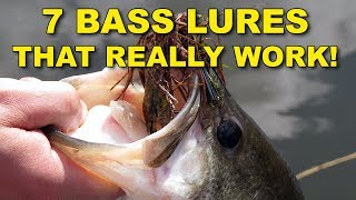 7 Best Bass Lures That Work Year Round  Bass Fishing [upl. by Uball]