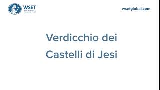 How to say it Verdicchio dei Castelli di Jesi [upl. by Htnicayh]