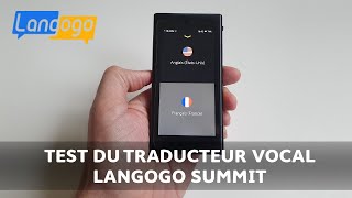 Test du Langogo Summit  le meilleur traducteur vocal en 2021 [upl. by Clemens]