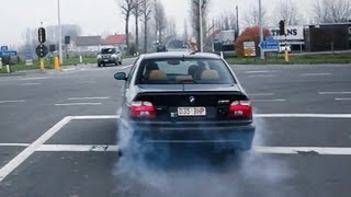 BMW M5 Burnout  Awesome sound 1080p HD [upl. by Dorris]