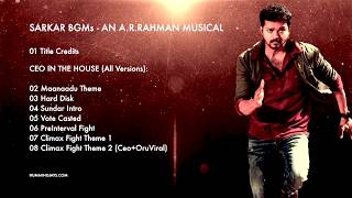 Sarkar BGMs  CEO IN THE HOUSE BGM All Versions  An ARRahman Musical [upl. by Ferro]