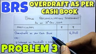 4 Bank Reconciliation Statement  Problem 3 By Saheb Academy  Class 11 [upl. by Adama]