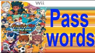 Inazuma Eleven GO Strikers 2013 All Passwords [upl. by Naimed]