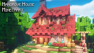 Minecraft 119 How to build a Mangrove House  Tutorial [upl. by Bounds460]