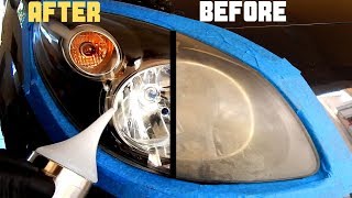 How To Restore Headlights PERMANENTLY  Headlight Atomizing Cup [upl. by Ahsikar]