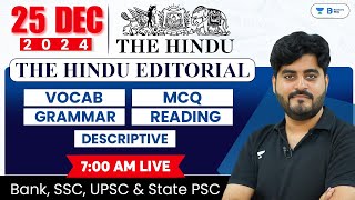 25 December 2024  The Hindu Analysis  The Hindu Editorial  Editorial by Vishal sir  Bank  SSC [upl. by Barbara-Anne]