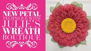 How to Make a Flower Wreath  New Petal  Wreath Tutorial [upl. by Kindig]