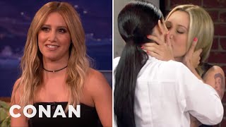 Ashley Tisdale Cast Her Girl Crush On quotYoung amp Hungryquot  CONAN on TBS [upl. by Monda]