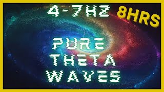 47hz PURE Theta Waves  432hz Base Frequency  Binaural Beats  CIA Hemi Sync  Astral Projection [upl. by Aerol]